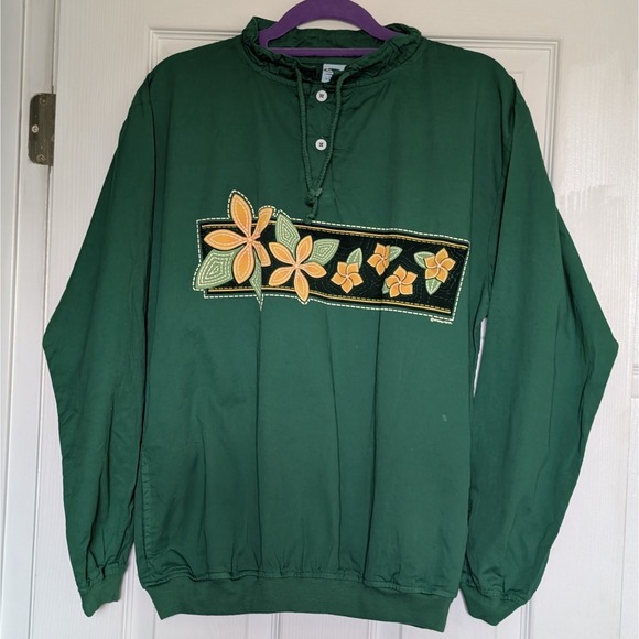 crazy shirts Other - NEW Crazy Shirts Hawaiian Pullover Shirt Lightweight Shacket Green Dyed Small
